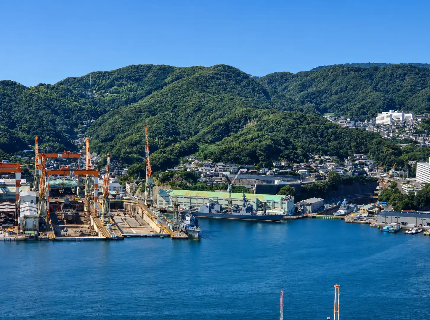 三菱重工長崎造船所の全景